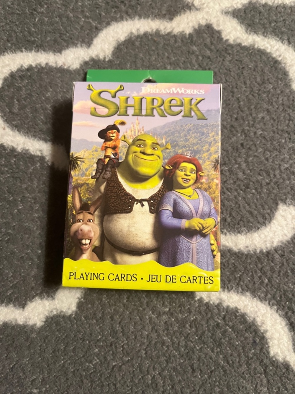 DreamWorks Shrek Playing Cards - Green, Yellow & Purple Artwork